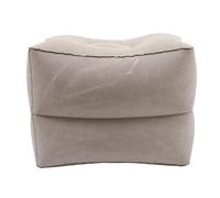 DEEPCRAFF Almohada Altura Piernas Inflable, Ligera y Plegable con Bolsa de Cuerda para Viaje en Avión y Tren, 1 Set de Pvc Flocking