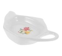 DEEPCRAFF Bandeja de Cerámica Que No Mancha la Mesa Soporte Funcional de Color en Forma de Tetera Adecuado para Cocina para Bolsitas de Té