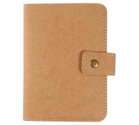 DEEPCRAFF Bolsa de Pasaporte Multifuncional Portátil y Resistente de Papel Kraft y Fieltro para Organizar Pasaporte y Tarjetas en Viajes para Hombres y Mujeres