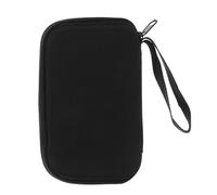 DEEPCRAFF Bolsa para glucómetros Estuche Organizador portátil para diabéticos con Compartimentos múltiples, EVA Negro, para monitoreo en Movimiento