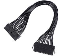 DEEPCRAFF Cable de Extensión de Alimentación ATX Macho Hembra con Seguro Alargadera para Placa Base y Fuente de Alimentación Compatible con Pines Cable de Cobre Puro para PC