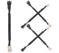 DEEPCRAFF Cable Reductor Reducción de Ruido y Rendimiento Estable 5 Piezas para Ventilador CPU de 3 Pines en Negro para Fiesta Verano y Montaje de PC Gaming