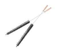 DEEPCRAFF Cepillo Limpiador de Lavadora y Secadora, Negro Mango de Madera | Limpieza Profunda de Conductos y Alojamiento, PP y Acero Inoxidable, para Lavandería y Mantenimiento Doméstico