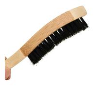 DEEPCRAFF Cepillo para Barba Mango de Madera Largo Portátil, Práctico Accesorio Cuidado Barba Adecuado para Peluquería y Uso Hogar