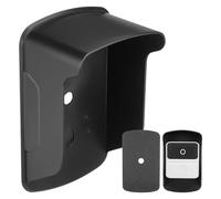 DEEPCRAFF Cubierta de Timbre Exterior de Plástico para Puerta Función Autoadhesiva y Protección para Manija Adecuado para Oficina y Uso Comercial
