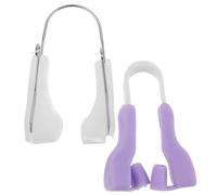 DEEPCRAFF Enderezador de nariz para nariz torcida y corrector de nariz, 2 unidades, silicona, pinza nasal para dormir en casa