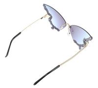 DEEPCRAFF Gafas de Sol Divertidas sin Montura para Mujer Diseño y Cristales, para Celebracion Verano y Actividades al Aire Libre Protección UV