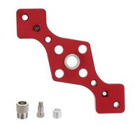 DEEPCRAFF Guía de Perforación para Fijar y Centrar Agujeros Rectos Herramienta Portátil Fácil de Usar para Carpintería de Acero Aleado Rojo en Madera en Talleres