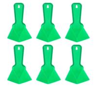 DEEPCRAFF Juego de 6 Llanas de Pvc Verdes para Paneles de Yeso, Herramienta Portátil y Fácil de Aplicar para Acabado de Esquinas en Trabajos de Bricolaje y Enlucido