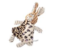 DEEPCRAFF Juguete Mordedor para Perros de Peluche Resistente con Sonido y Diseño de Animal de Felpa para Masticar y Educar Mascotas Casa y Tienda Color Marrón con Forma de Conejo
