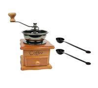 DEEPCRAFF Molinillo Manual para Café de Madera de Haya Núcleo de Cerámica, Capacidad 50-60g, Estilo Vintage Adecuado para Oficina y Viajeros Amantes del Café