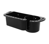 DEEPCRAFF Organizador para Bote Soporte para Vasos y Almacenamiento de Equipo de Pesca, Material Abs Negro, Diseño Plano a Prueba de Derrames para Espacios Pequeños en Navegación