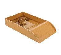DEEPCRAFF Plato de Agua para Tortugas con Rampa Integrada, Plástico Marrón
