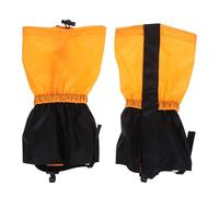 DEEPCRAFF Polainas Exteriores Naranja para Senderismo y Escalada, Nylon | Impermeables, Correas Ajustables y Cordón, Protección contra Barro y Salpicaduras, para Mujeres