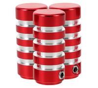 DEEPCRAFF Protector para Palanca de Cambios de Motocicleta Rojo de Aleación de Aluminio, Resistente al Clima y Fácil de Instalar, 3 Piezas para Motos de Calle y Todoterreno