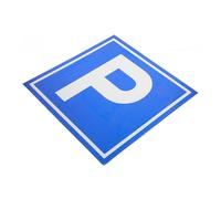 DEEPCRAFF Señal Instalación de en Aleación Estacionamiento Símbolo deuminio P Azul, Resistente Desgaste Sencilla para Parkings y Lugares Visibles