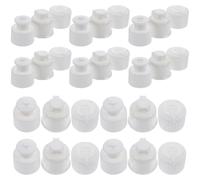 DEEPCRAFF Tapas de Plástico Repuestos Prácticos de Color Blanco 30 Cierre Anti-Fugas y Diseño Fácil de Usar para Botellas de Agua para Actividades Deportivas Aire Libre