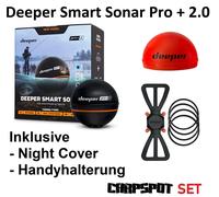 Deeper Pro Plus 2+ Wifi GPS Ecosonda Smart Sonar + Móvil Soporte + Nightcover