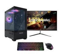 DeepGaming PC Gamer Completo AMD Ryzen 5 5500GT 6x4.4Ghz | Radeon Vega 7 | 16GB DDR4 | 500GB M.2 SSD | WiFi | Windows 11 Pro | Monitor 24" FHD 120Hz |Teclado TKL 65% + Ratón Modular RGB | PC Gaming