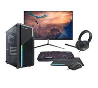 DeepGaming - PC Gamer Completo AMD Ryzen 5 5600G 6x4.4Ghz | Radeon Vega 7 | 16GB DDR4 | 1TB M.2 SSD | WiFi | Windows 11 Pro | Monitor 24" FHD 120Hz | Teclado, Ratón, Cascos, Mousepad | PC Gaming
