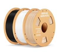 DEEPLEE Filamento de impresión RAPID PETG 1,75 mm 1 kg de filamento negro x1 blanco x1 beige x1