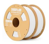 DEEPLEE Filamento PLA Básico de 1,75 mm, filamento para impresora 3D de mayor resistencia, blanco, 2 kg