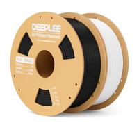 DEEPLEE Filamento PLA Básico de 1,75 mm, filamento para impresora 3D de mayor resistencia, color negro/blanco
