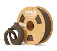 DEEPLEE Filamento PLA Básico de 1,75 mm, mayor resistencia, para impresora 3D, color marrón, 1 kg