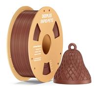 DEEPLEE PETG Rápido 1.75 mm, Marrón, Bobina 1 kg | Velocidad hasta 600 mm/s, alta resistencia al impacto, compatible con FDM