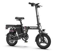 DEEPOWER K306 | Bicicleta Eléctrica Plegable | 14" Bicicleta Eléctrica | Batería Extraíble 48V 29Ah | Motor de 250W | Multi-Shock | Bicicleta de Ciudad para Adultos Adoles(29Ah)