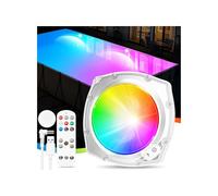 DeeprBetter Luci Piscina Fuori Terra Magnetica con Telecomando, Ricaricabili LED Luci Piscina a Immersione con 9 Modalità Illuminazione, IP68 Impermeabili Lampade per Piscinas Subacquea per Spa Bañera