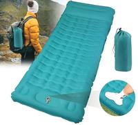DeeprBling Esterilla Autoinflable Extra Gruesa 12cm Con Bomba de Pie y Almohada, Colchoneta Camping Ultraligera Autohinchable