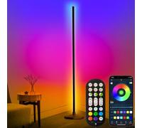 DeeprBling Lámpara de Pie LED, 165cm Lámpara RGB de Pie Regulable con Remoto y APP, 16 Millones de Colores, Sincronización Musical y Temporizador, DIY Luz de Esquina para Salón, Sala de Juegos