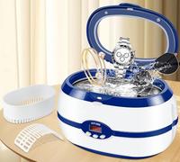 DeeprBling Limpiador Ultrasonidos, 600ML Limpiador Ultrasónico con 5 Modos de Tiempo Digital, 40kHz Ultrasonidos Limpieza con Desgasificación, Limpiador Joyas Ultrasonidos para Gafas, Dentaduras