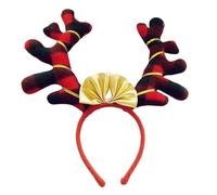 Deer Antlers Headband - Holiday Headwear For Festive Parties | Fabric With Soft Padding, Christmas Halloween Cosplay Accessory, For Adults, Women, Girls, Photo Props