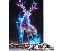 Deer Aura Rompecabezas Imposible,desafío for Adults Entretenimiento Creativo 1000 Piezas Obra De Arte De Juego De para Adultos Y Niños Mayores De 12 Años 1000pcs (75x50cm)