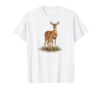 Deer Baby Calf Wild Wildlife Nature Love Camiseta