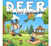 Deer Coloring Book: 40+ Cute & Playful Deer Coloring Pages for Relaxation - Bold, Simple, and Fun for Teens and Adults