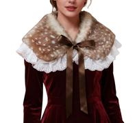 Deer Costume Accessories - Plush, Collar Gloves Ear Cover Soft & Comfortable | Festive Dress-Up Props, Adult Deer Costume Accessories For Masquerade Party, Theater Performance, Festival Celebration