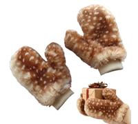 Deer Costume Accessories - Plush, Collar Gloves Ear Cover Soft & Comfortable | Festive Dress-Up Props, Adult Deer Costume Accessories For Masquerade Party, Theater Performance, Festival Celebration