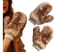 Deer Costume Accessories - Plush Soft Props For Masquerade Parties | Reindeer Collar Gloves Ear Cover Set For Women |Ideal para Theater Performances Festival Celebrations Stage Shows Family Gatherings