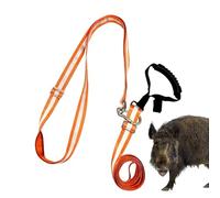 Deer Drag Rope - Nylon, Harnais Orange, Harnais De Drag Game, Bandes Réfléchissantes | Visibilité De Sécurité, Sangle De Traction De Chasse, Corde De Traînée Réfléchissante Pour Le Camping, Terrain Ac