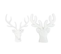 Deer Head Mold - Christmas Deer Head Cake Decoration Mold | 3D Deers Heads Shape Cake Topper Molds Silicone Epoxy Resin Mould for Home Decor Crafting, 15.5x16cm