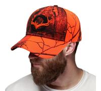 Deer Hunting Trucker Hat - Wide Brim 3D Deer Head - Unisex Animal Embroidered Adjustable Dad with Flexible Cotton