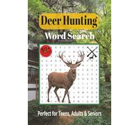 Deer Hunting Word Search Puzzle Book: Word Searches with Easy to Read Print about Deer Hunting Words Puzzle, Wildlife, Gear, Outdoor Adventures, and ... Gift for Vacations, Holidays, and Free Times