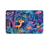 Deer In The Deep ForestSupernatural Symbols Black Printing - Toalla de playa de terciopelo de secado rápido con piel de melocotón, tamaño grande, 55 x 27.5 pulgadas, para adultos, toalla súper