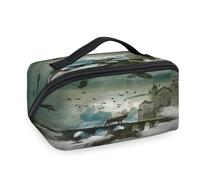 Deer Magic Castle - Bolsas de maquillaje de viaje para mujeres, hombres, niñas, niños, bolsa de lavado de ciervos, bolsa de aseo portátil, organizador de artículos de tocador
