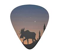 Deer Mountain Pine Tree Wilderness Advanced guitar pick 12 piezas Tres grosores para bajo, guitarra eléctrica, bolsa para guitarra acústica