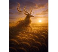 Deer of the Dawn Sketchbook - Hardcover (8.25 × 11 in Dotted Pages for Artists): A creative companion from BROH Line Studio’s Elementals Art Edition