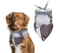 Deer on Frozen Wilderness - Bandana triangular para perro, lavable, de poliéster, baberos para perros, lindos baberos para mascotas para perros medianos y grandes, cachorros y gatos